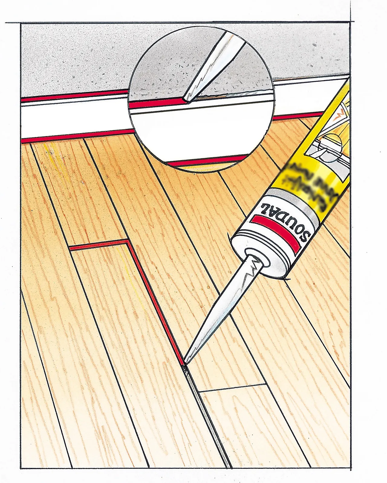 Parkettkitt lys eik/bøk null - null - 2 - Miniatyr