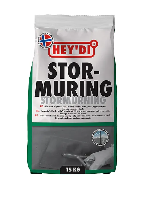 Mørtel stormuring 15 Kg