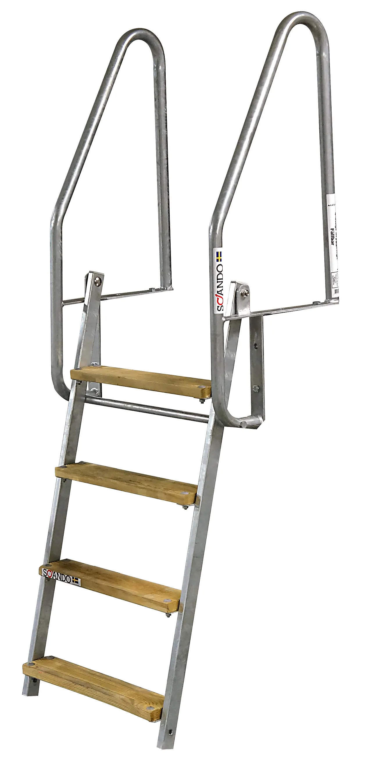 Bryggetrapp oppfellbar 4-trinn