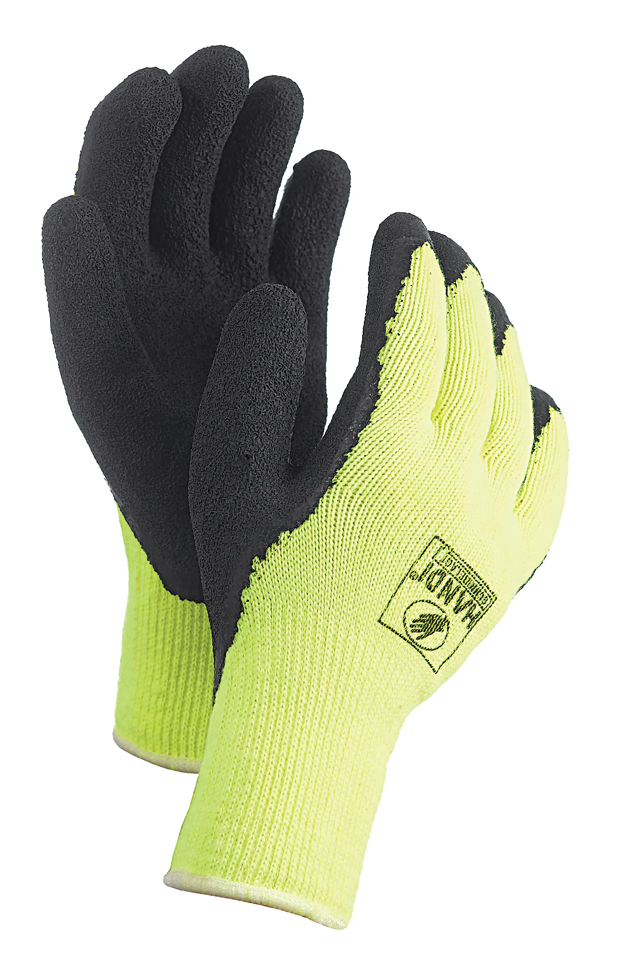 Hanske gummibel foret 1643 10 handi foret gummibel hanske str.10