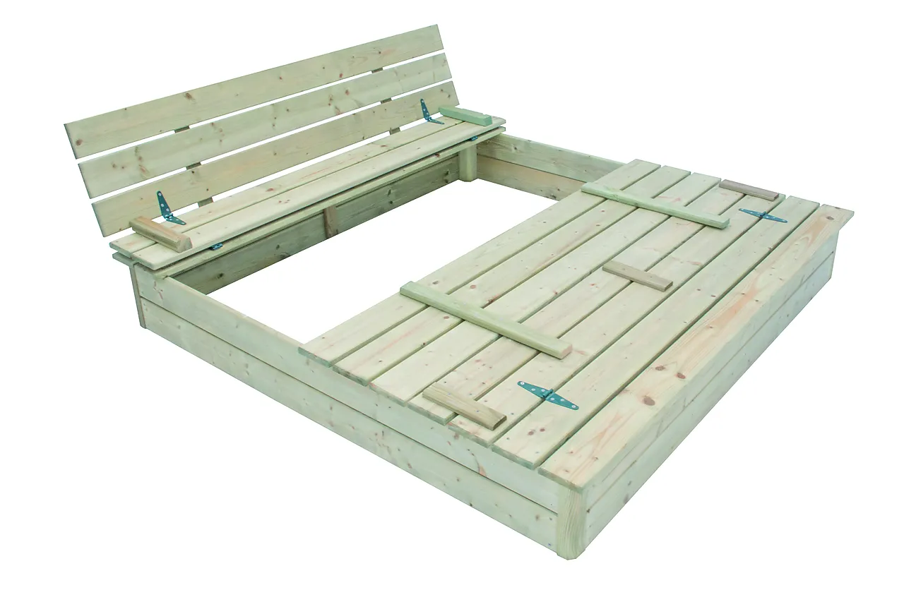 Sandkasse med lokk Sandkasse med lokk