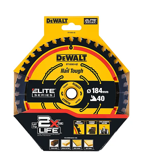 Dewalt Elite Sagblad 184x16mm 40 Tenner DT10303