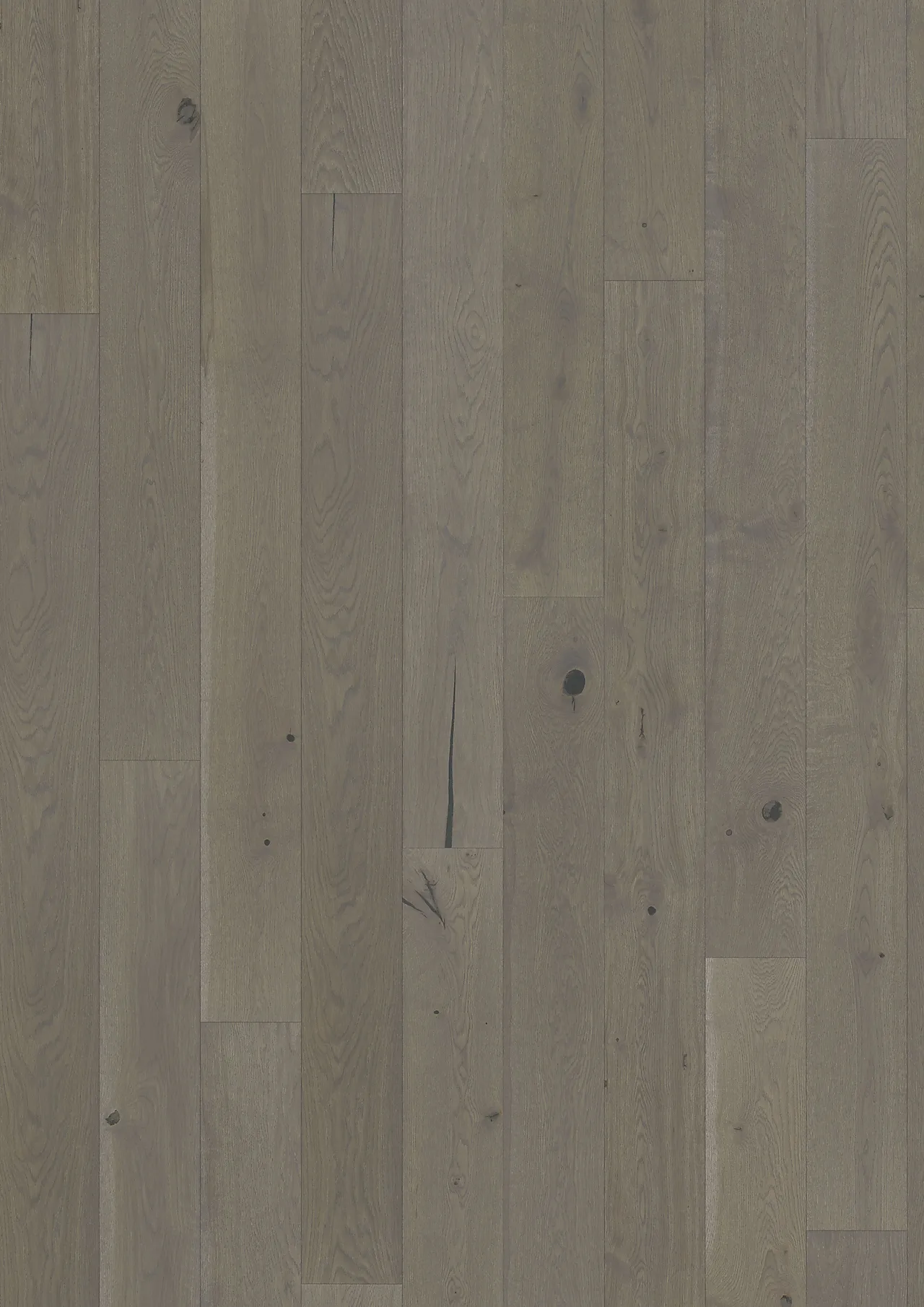 Parkett pearl grey plank børstet ultramatt gråbrun