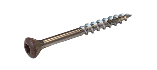 Fasadeskrue A4 T20 brun 4,5x48 mm 250 stk