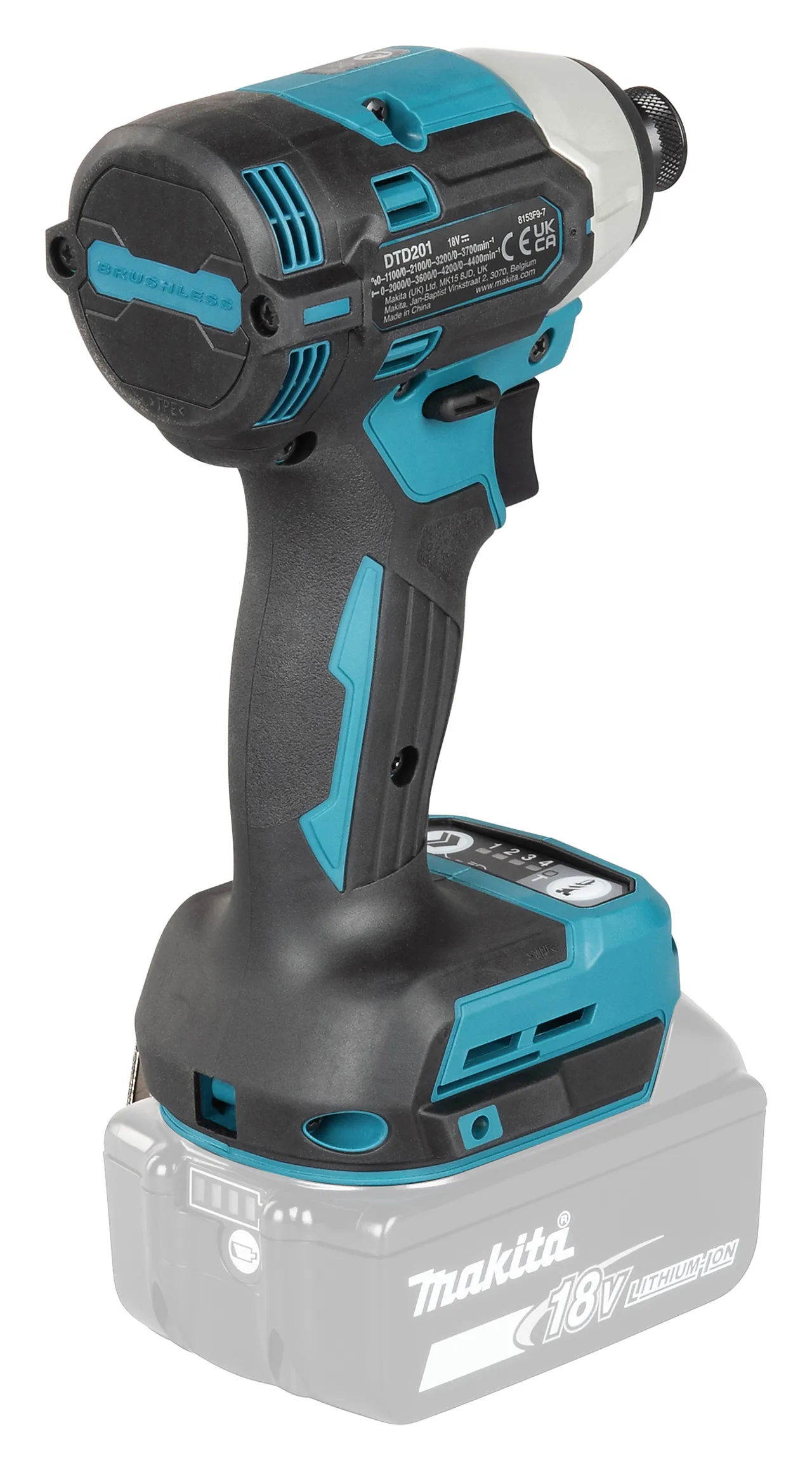 Makita Slagskrutrekker 18V DTD201Z 210 Nm null - null - 3 - Miniatyr