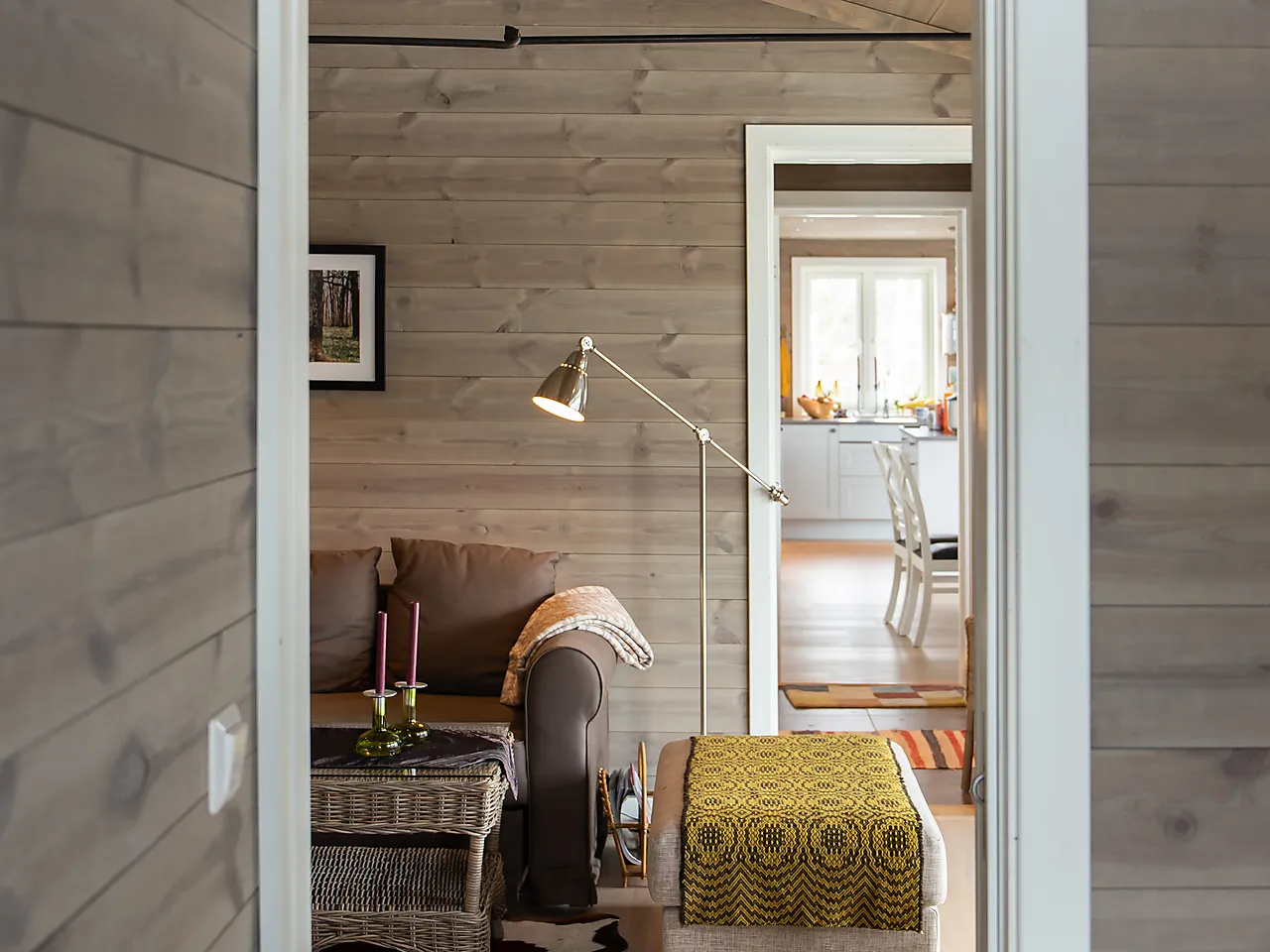 Glattpanel børstet 14x120 mm setergrå furu