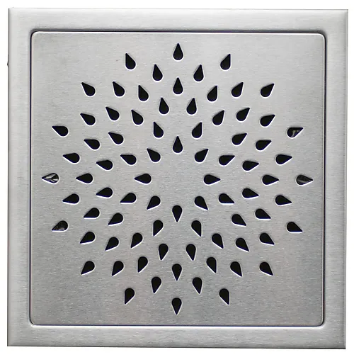 Slukrist design stål dråpe 20x20 cm