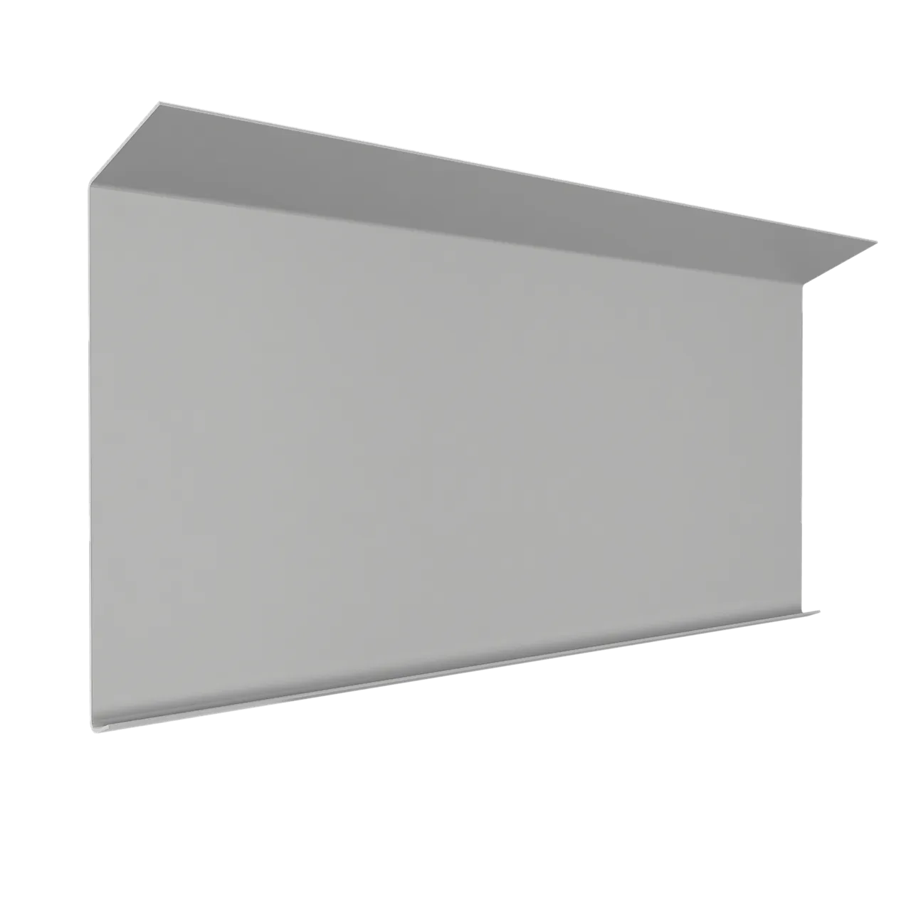 Bordtakbeslag til takrenne 0,6 mm 150 x 2500 mm 22° hvit Bordtakbeslag til takrenne 0,6 mm 150 x 2500 mm 22° hvit