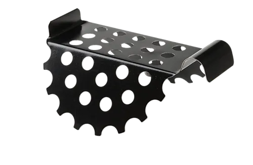 Løvrist stål sort 125 mm