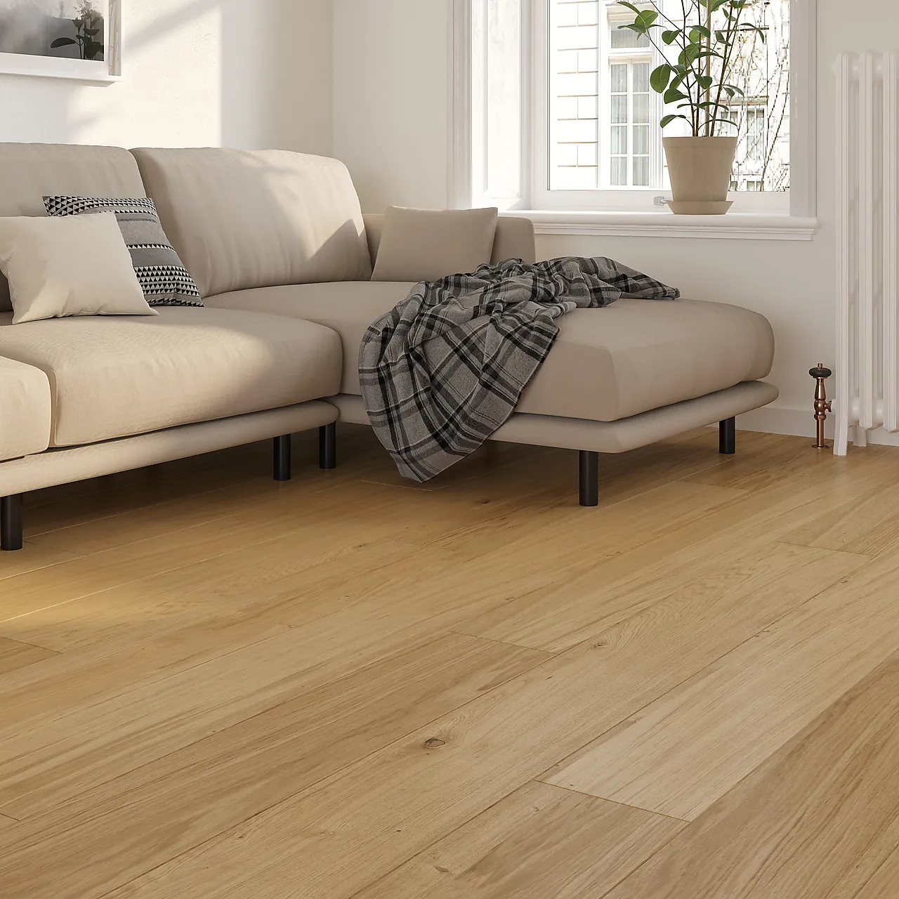 Tregulv eik herdet Vista natural L+
