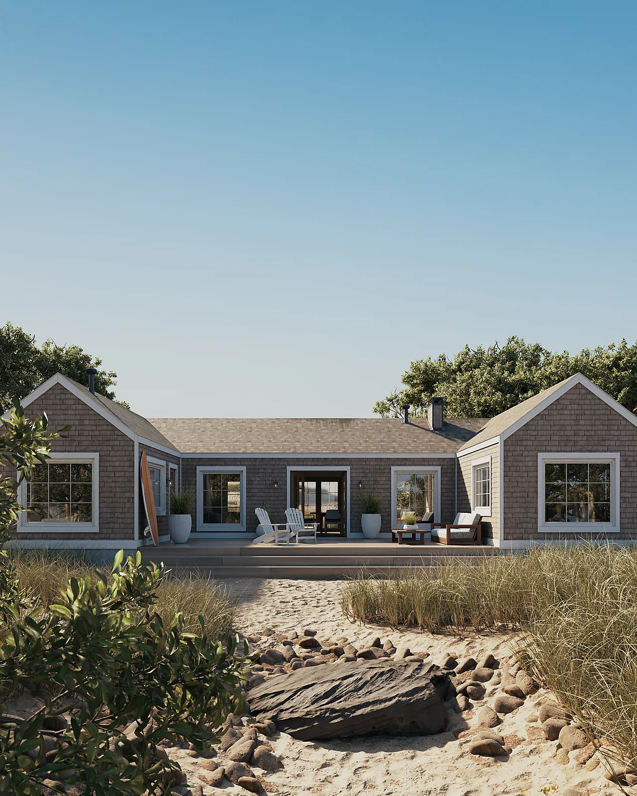 Kompositt terrassebord Seaside mist rett kant 24x137x4800 mm null - 24x137 - 2 - Miniatyr