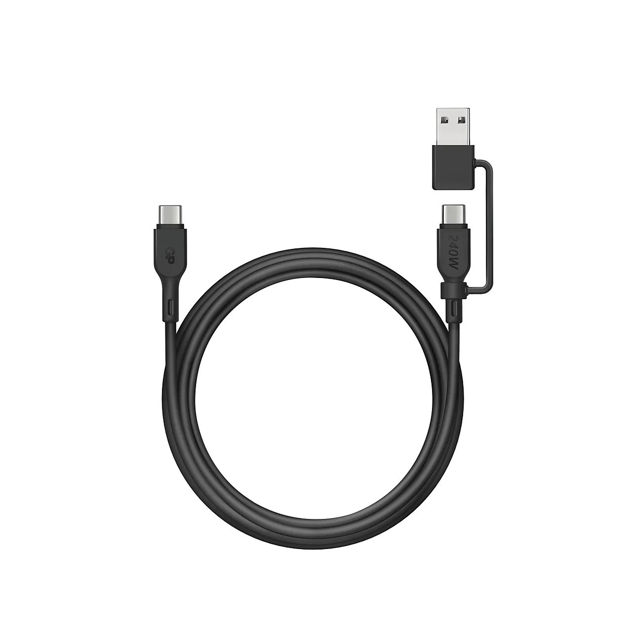 Kabel USB-C til C og A-adapter 240W 1,5 meter