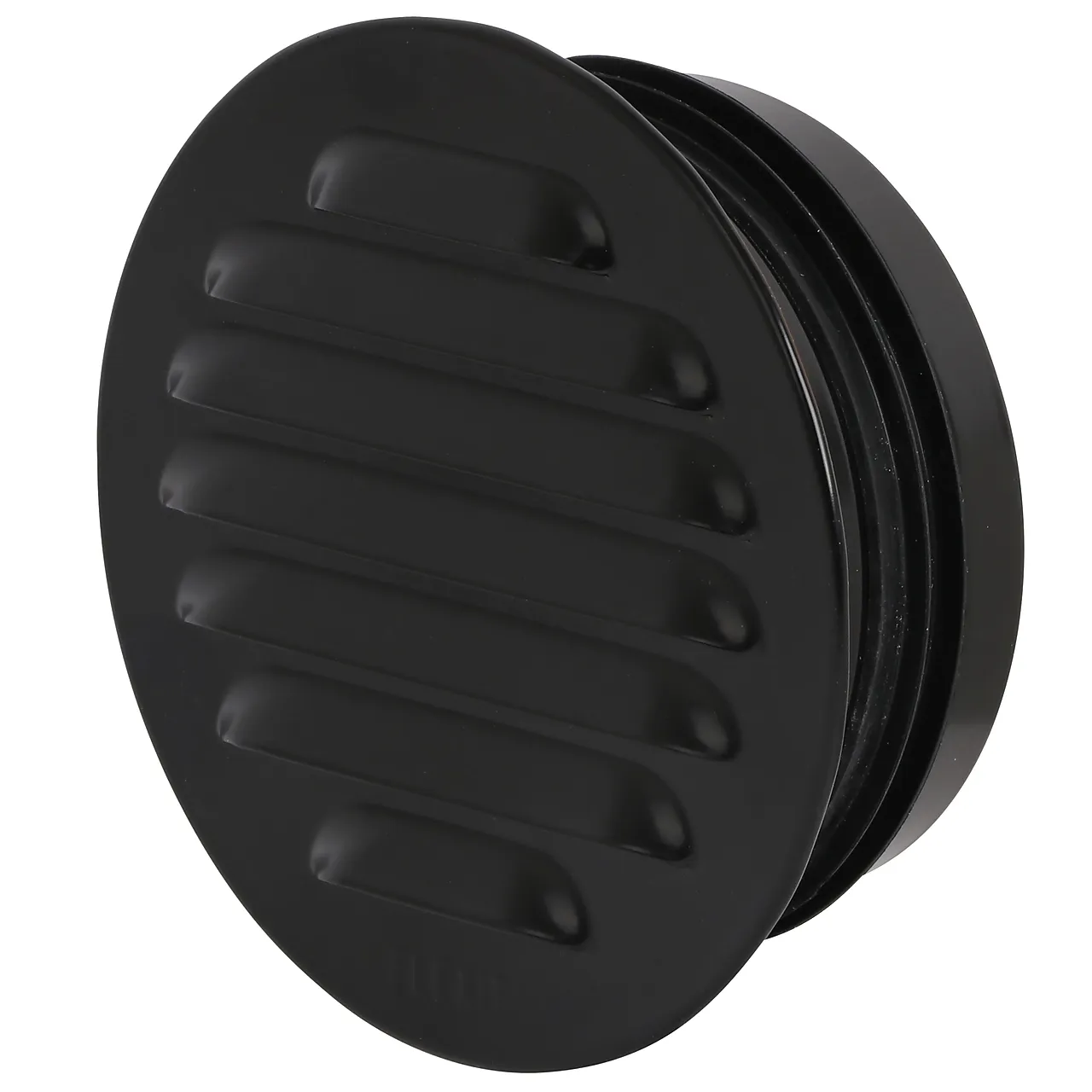 Rist rund stål m/stuss ø100 sort Rist rund stål m/stuss ø100 sort