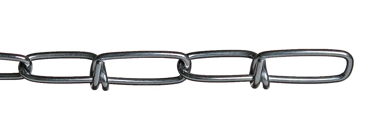 Kjetting - knyttet 1,6 mm 2 meter elforzinket Kjetting - knyttet 1,6 mm 2 meter elforzinket