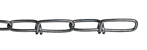 Kjetting - knyttet 1,6 mm 2 meter elforzinket