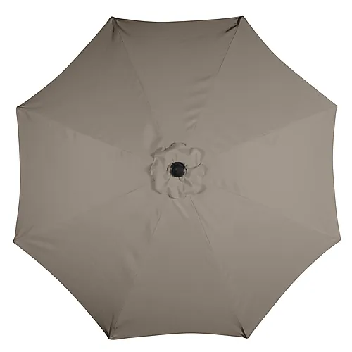 Parasoll med tilt Ø3 meter sort/taupe