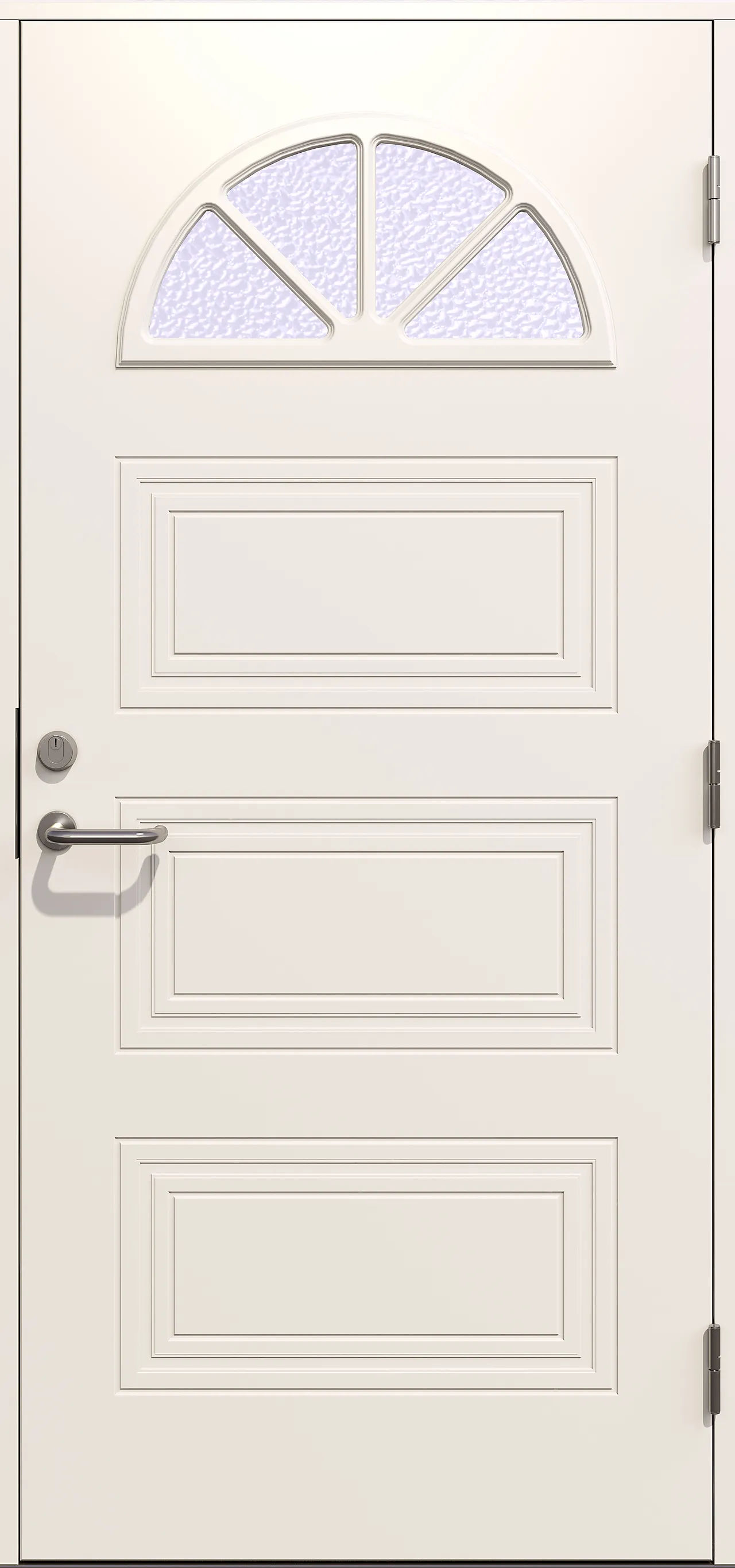 Ytterdør Halden hvit høyrehengslet 100x210 cm Ytterdør Halden hvit høyrehengslet 100x210 cm