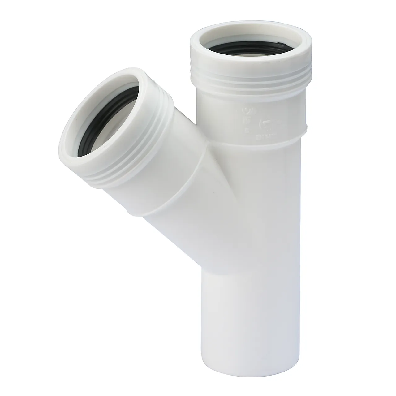 Grenrør hvit 50/50x45 gr wafixpp