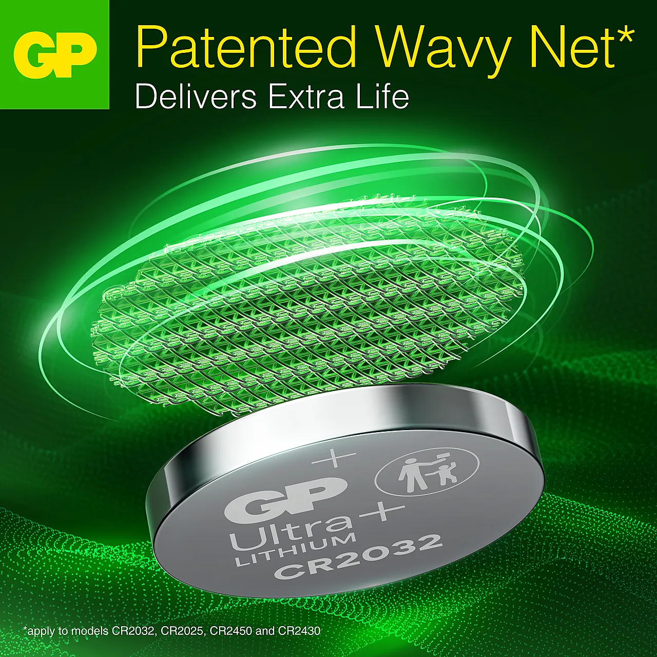 Batteri knappcelle GP CR 2032 null - null - 2 - Miniatyr