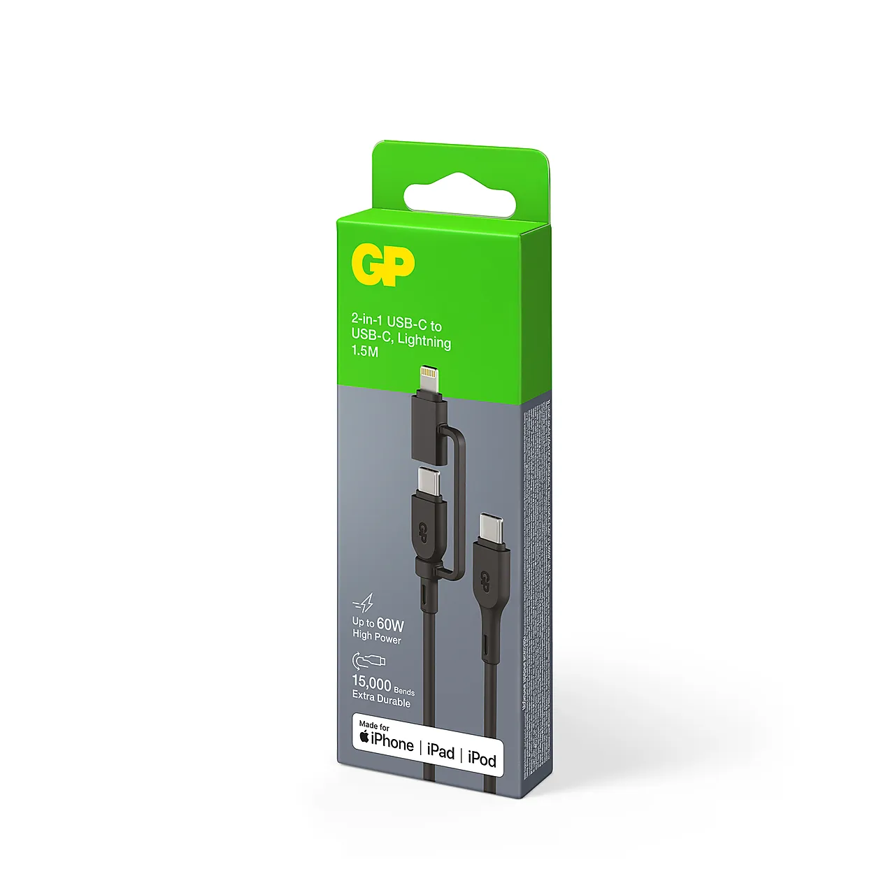 Kabel USB-C til C Lightning 60W 1,5 meter null - null - 3 - Miniatyr