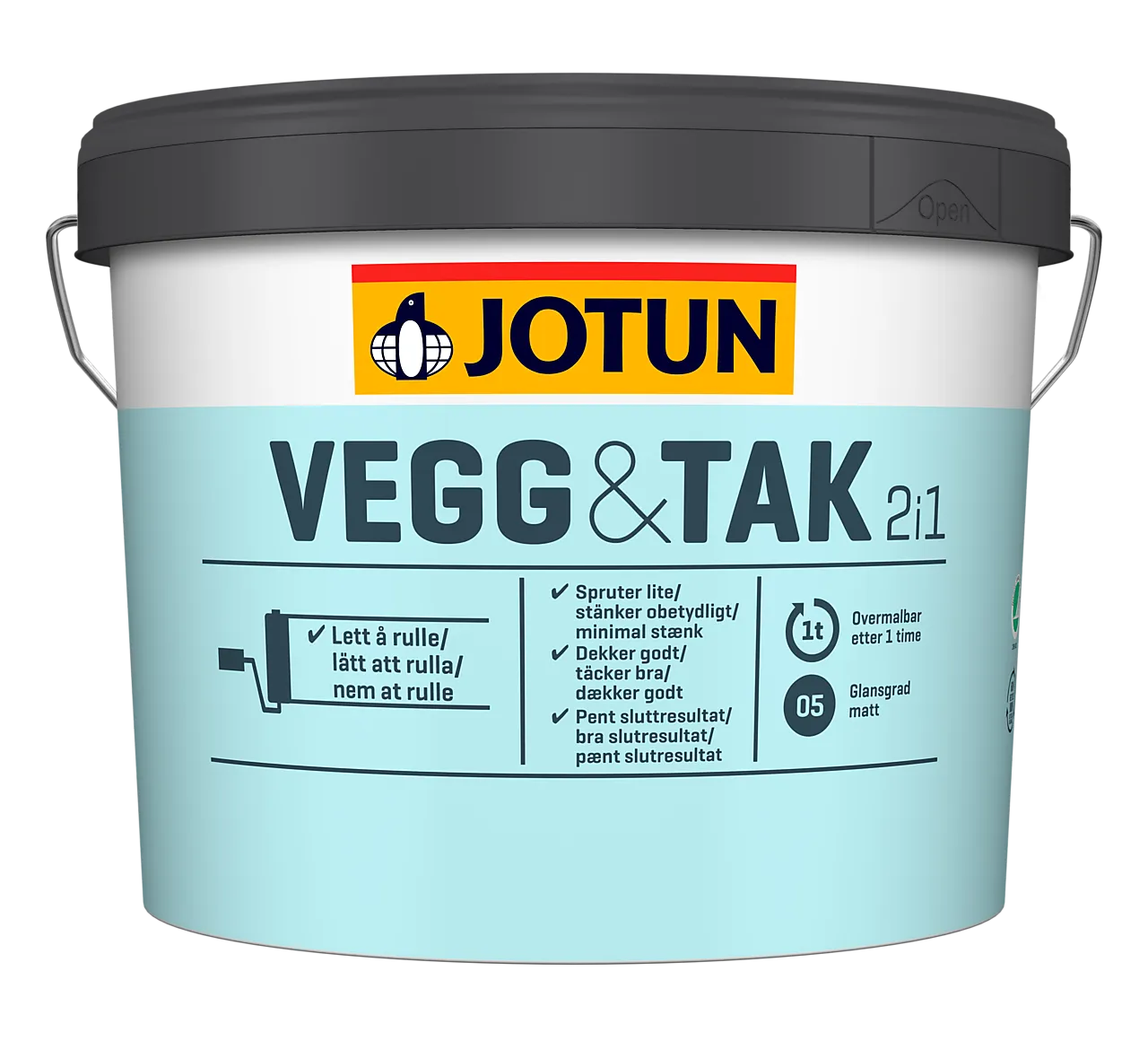 Maling vegg og tak hvit base 9 liter null - null - 2 - Miniatyr