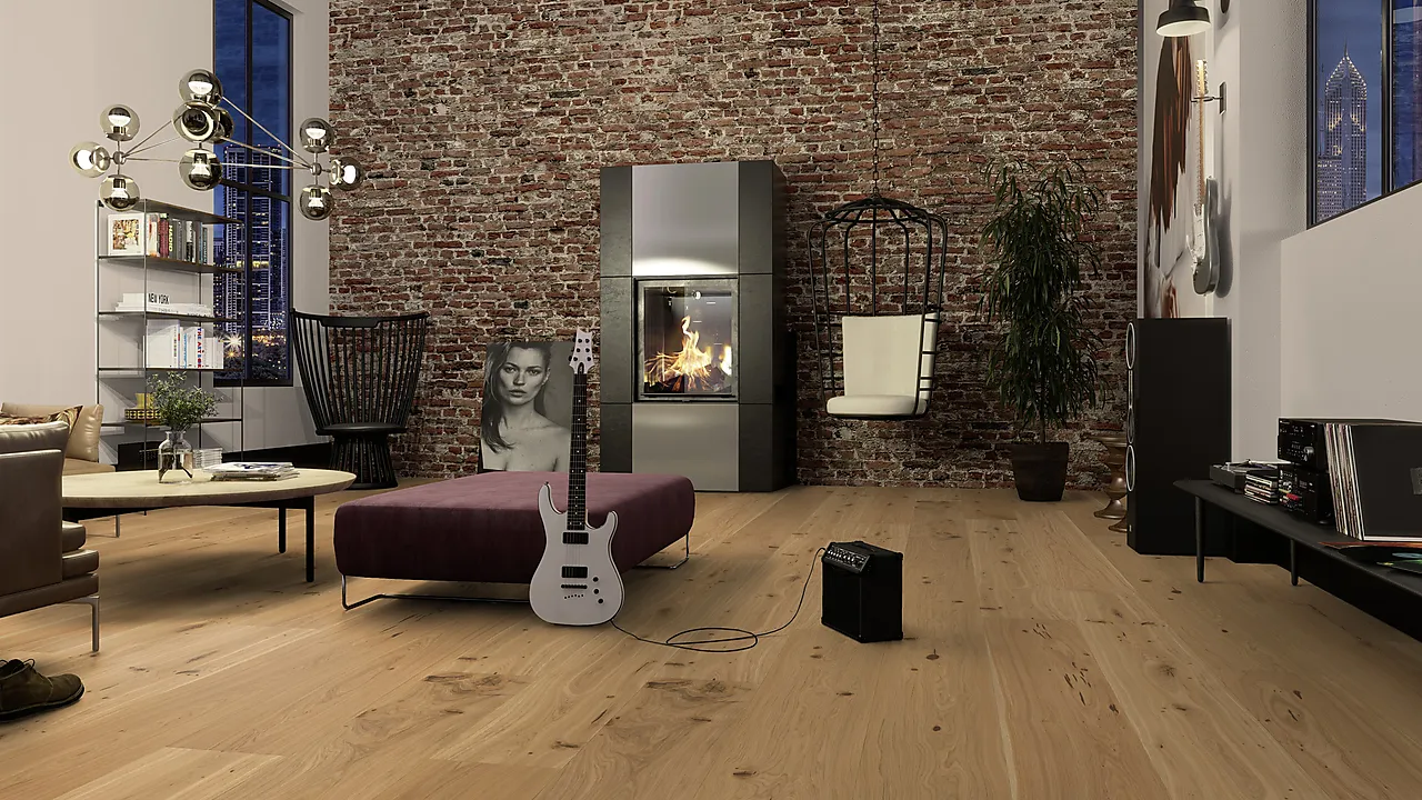 Boen Parkett authentic chaletino børstet oljet