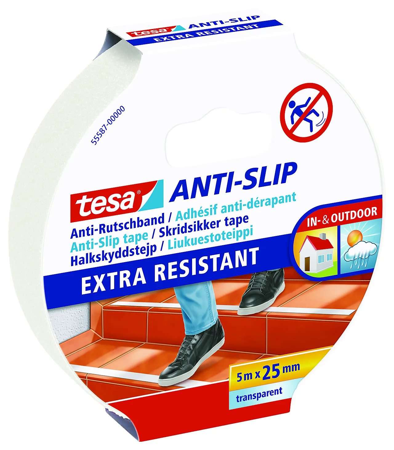 Tape antiskli 5m 25mm fargeløs Tape antiskli 5m 25mm fargeløs