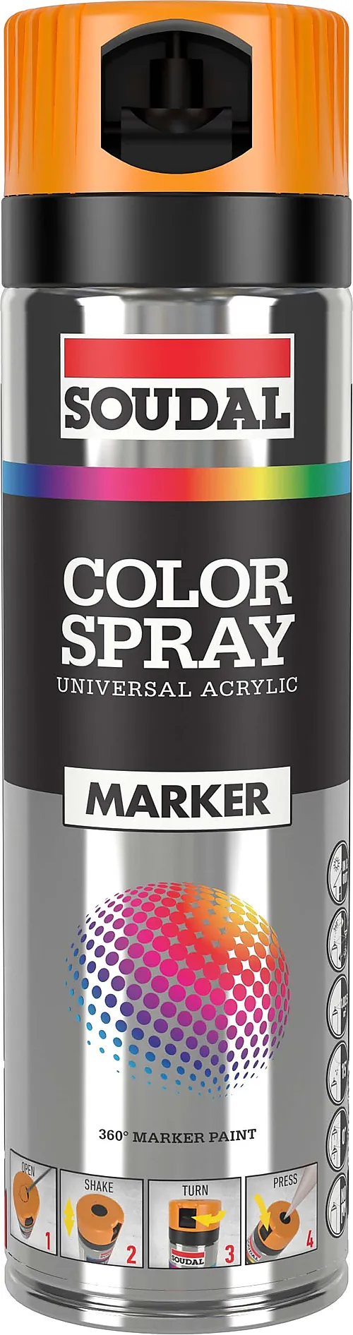 Merkespray Fluo 500 ml oransje