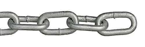 Kjetting - langlenket 6 mm 2 meter varmforzinket