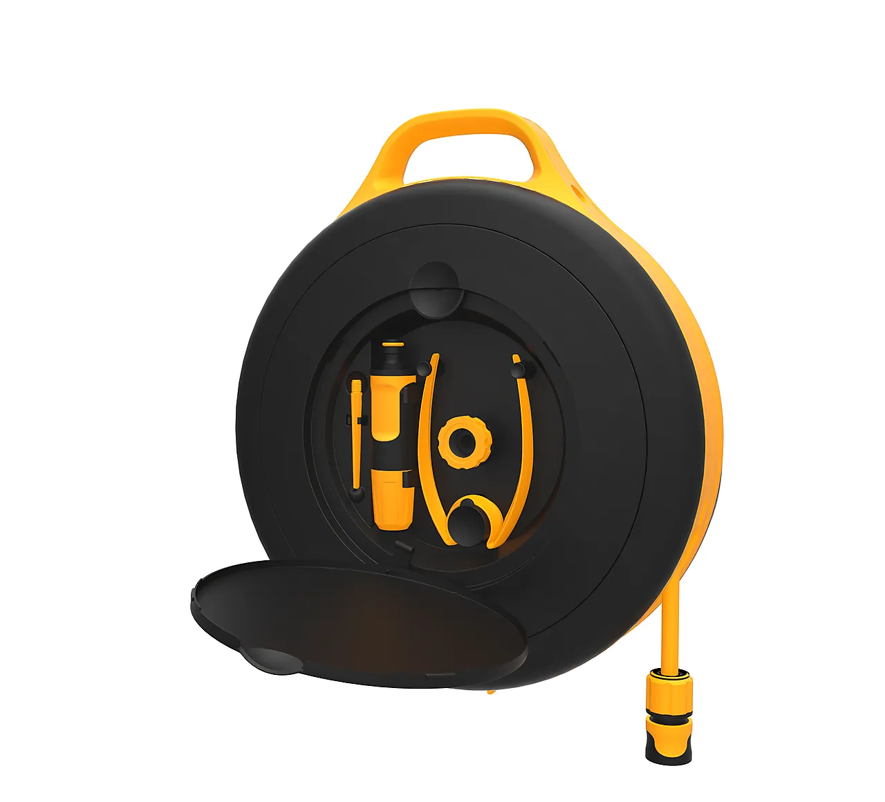 Fiskars Slangetrommel 9mm 15m null - null - 3 - Miniatyr