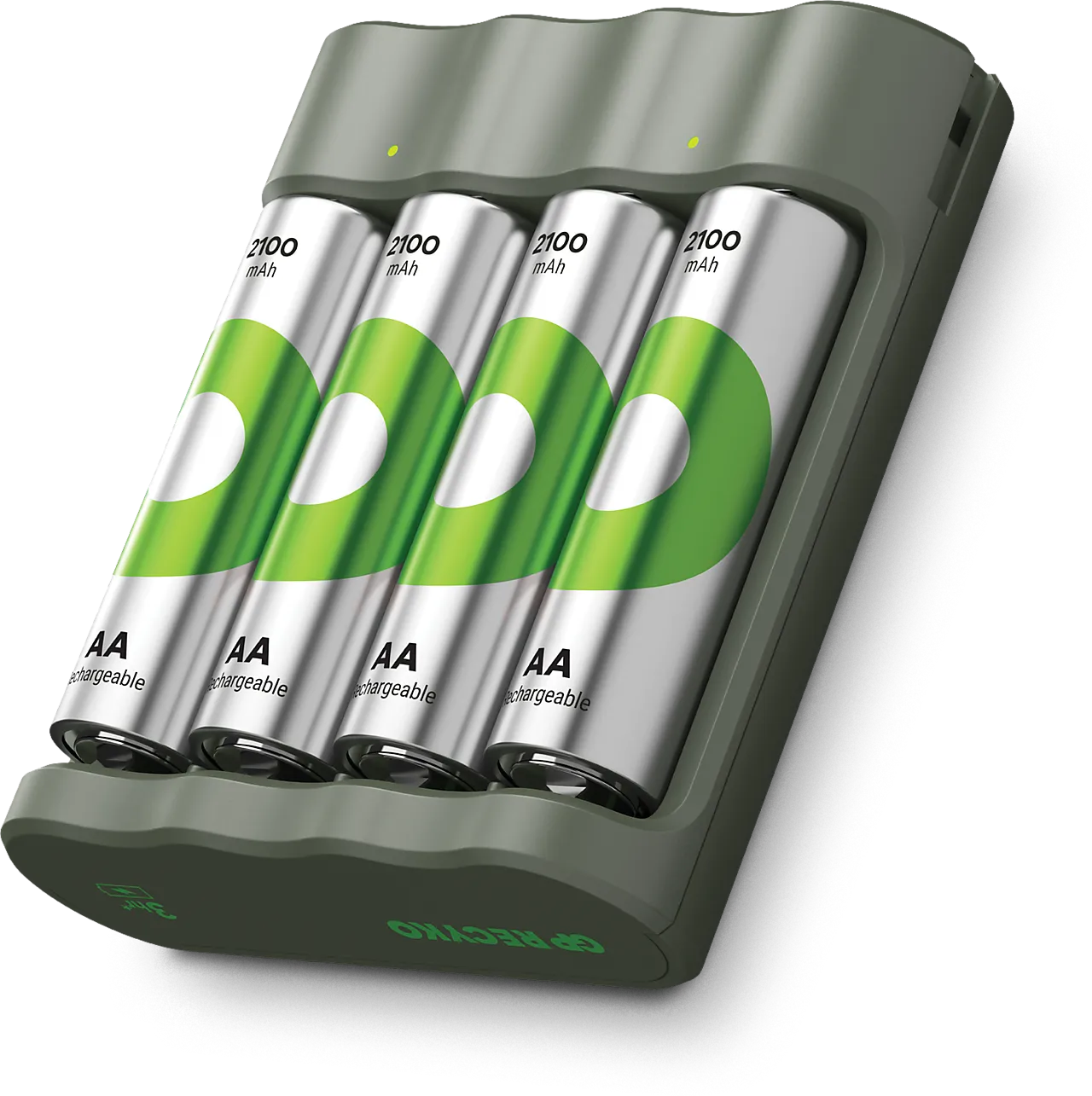 GP Recyko Everyday batterilader B441 + 4xAA 210mAh NiMH-batt GP Recyko Everyday batterilader B441 + 4xAA 210mAh NiMH-batt