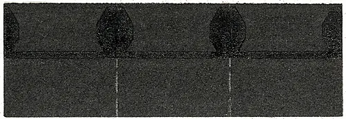 Takfot/møneplate sort isola