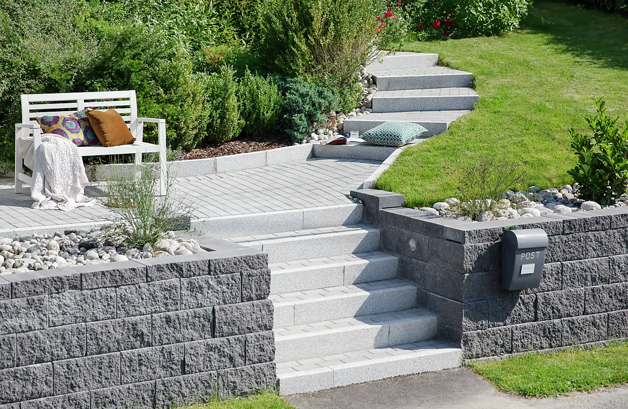 Belegningsstein Arena 1/1 grå 20x10x6 cm