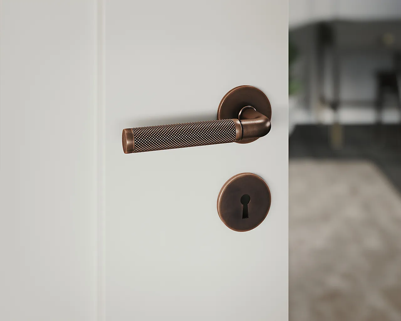 Dørhåndtak innvendig Lexington bronse null - null - 2 - Miniatyr