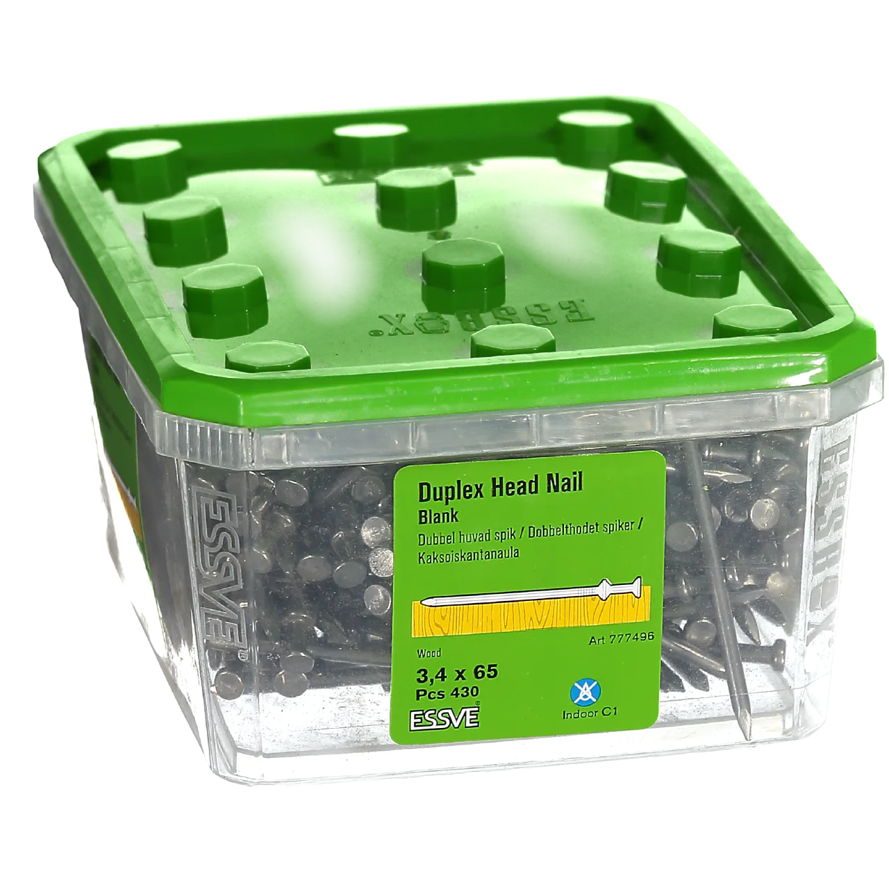 Spiker dobbelh 3,4x65 bl a-430blank dobbelhode null - 65 - 2 - Miniatyr