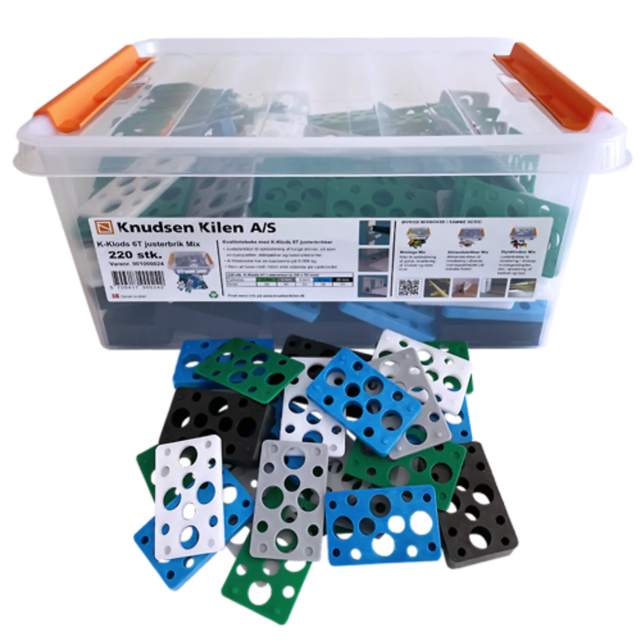 Avstandsklosser k-kloss mix box plastboks á 220 stk null - null - 3 - Miniatyr