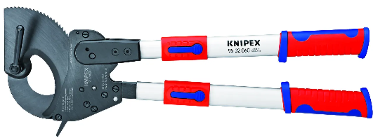 Kabelkutter 95 32 060 med jekkefunksjon ø60 mm knipex