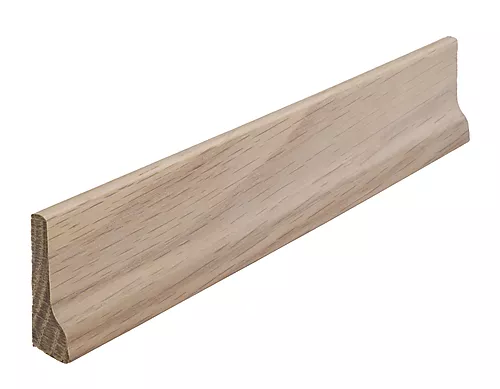 Fotlist hvitpigmentert eik 15x45 mm mattlakkert