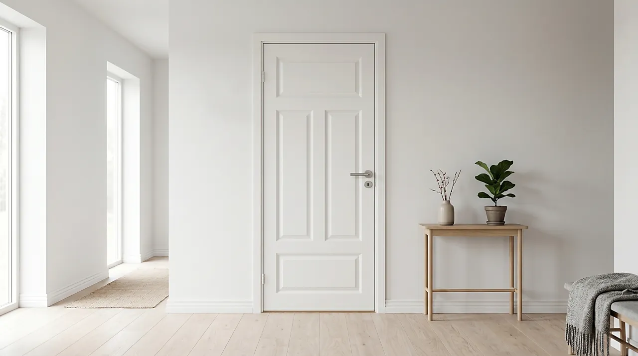 Dørblad innerdør Thomas hvit 80x190 cm