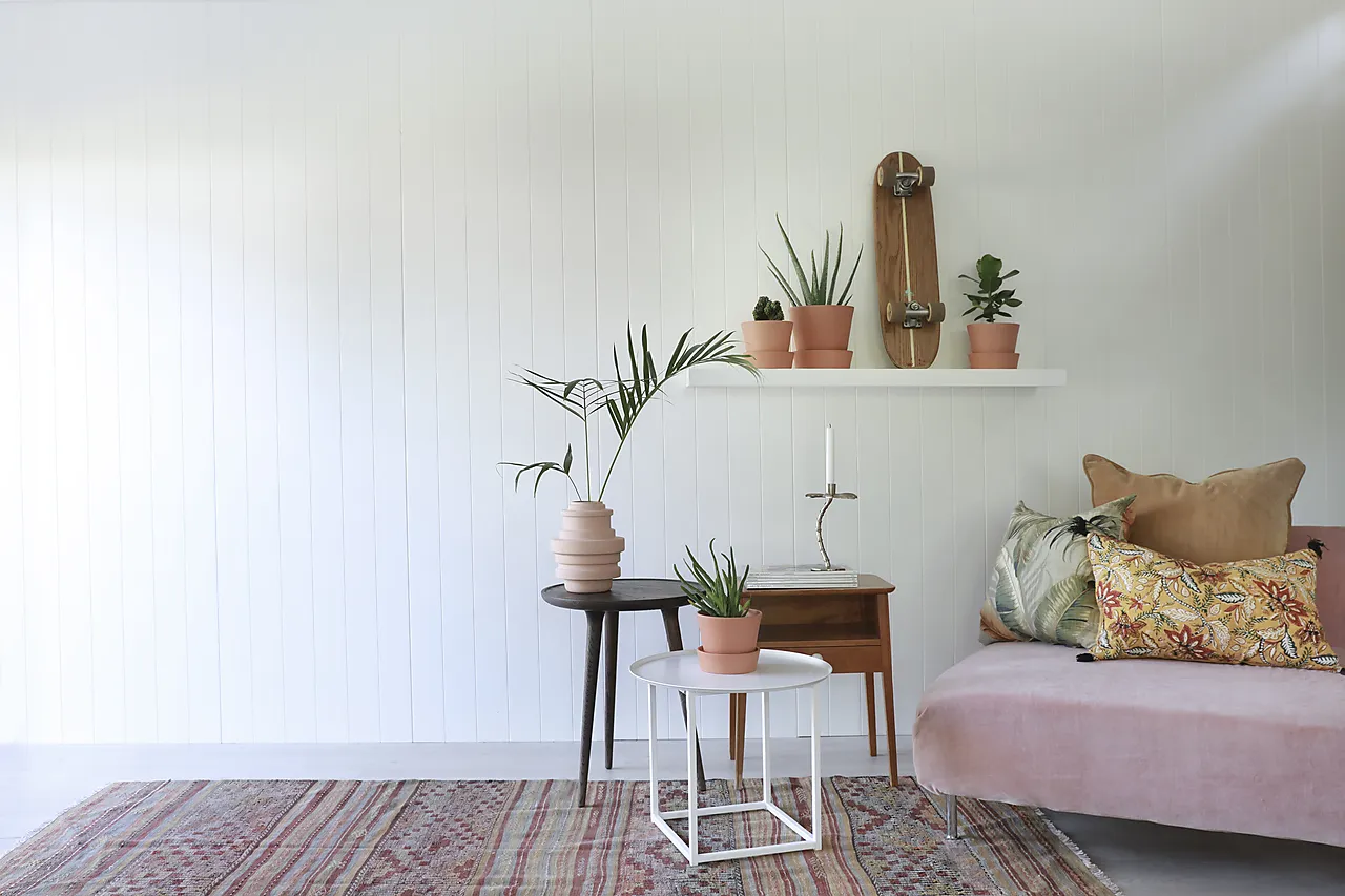 Veggpanel MDF V-fas 11x620x2740 mm 6 bord hvit bomull null - null - 3 - Miniatyr