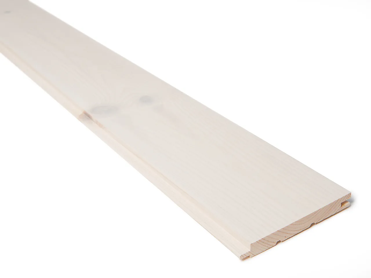 Glattpanel 14x120 mm natur hvitlasert furu Glattpanel 14x120 mm natur hvitlasert furu