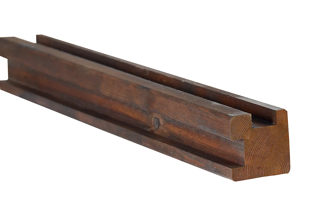 Multistolpe hjørne royalimpregnert brun furu 70x70x2000 mm