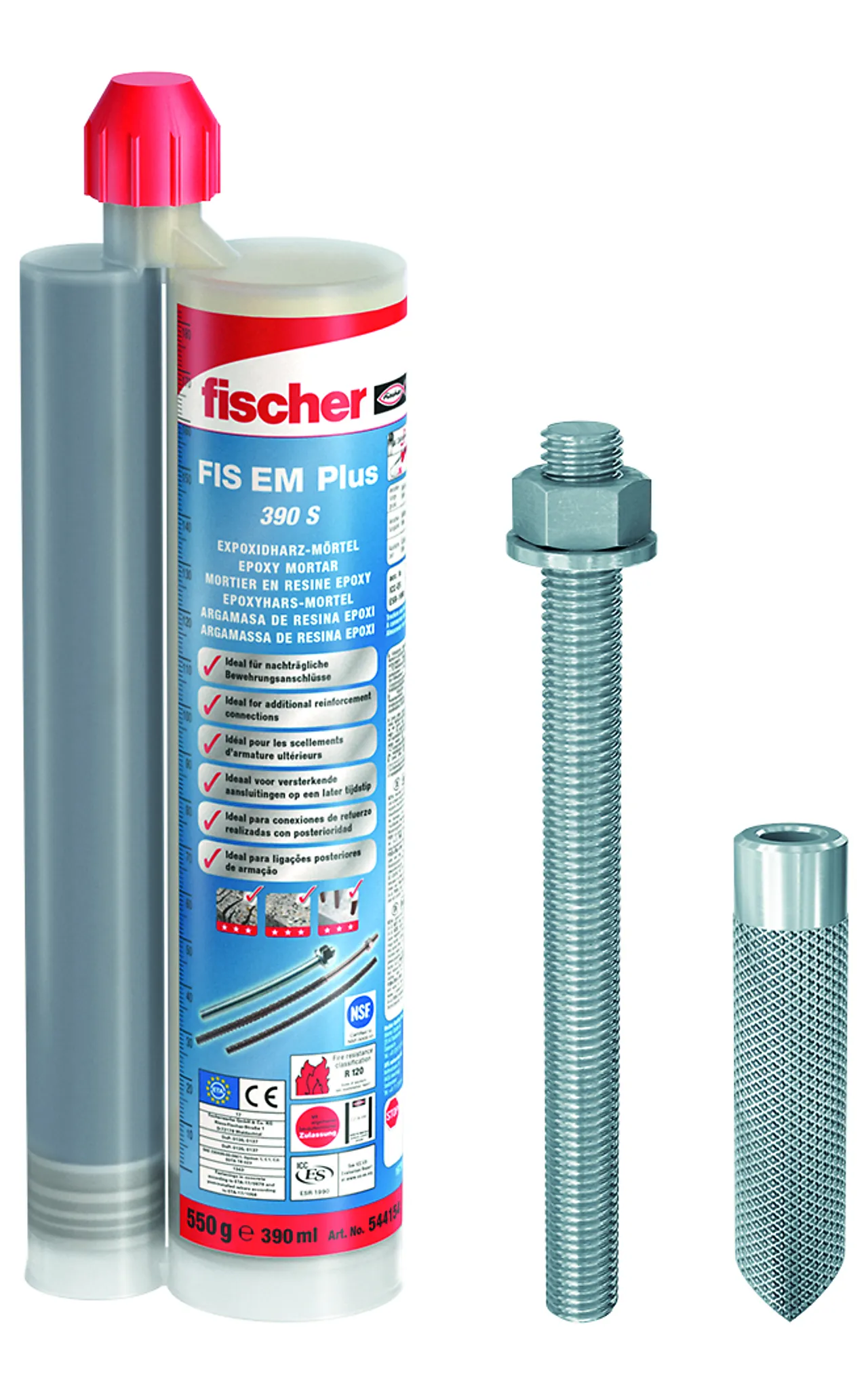 Forankringsmørtel fis em plus 390 S epoxy mørtel
