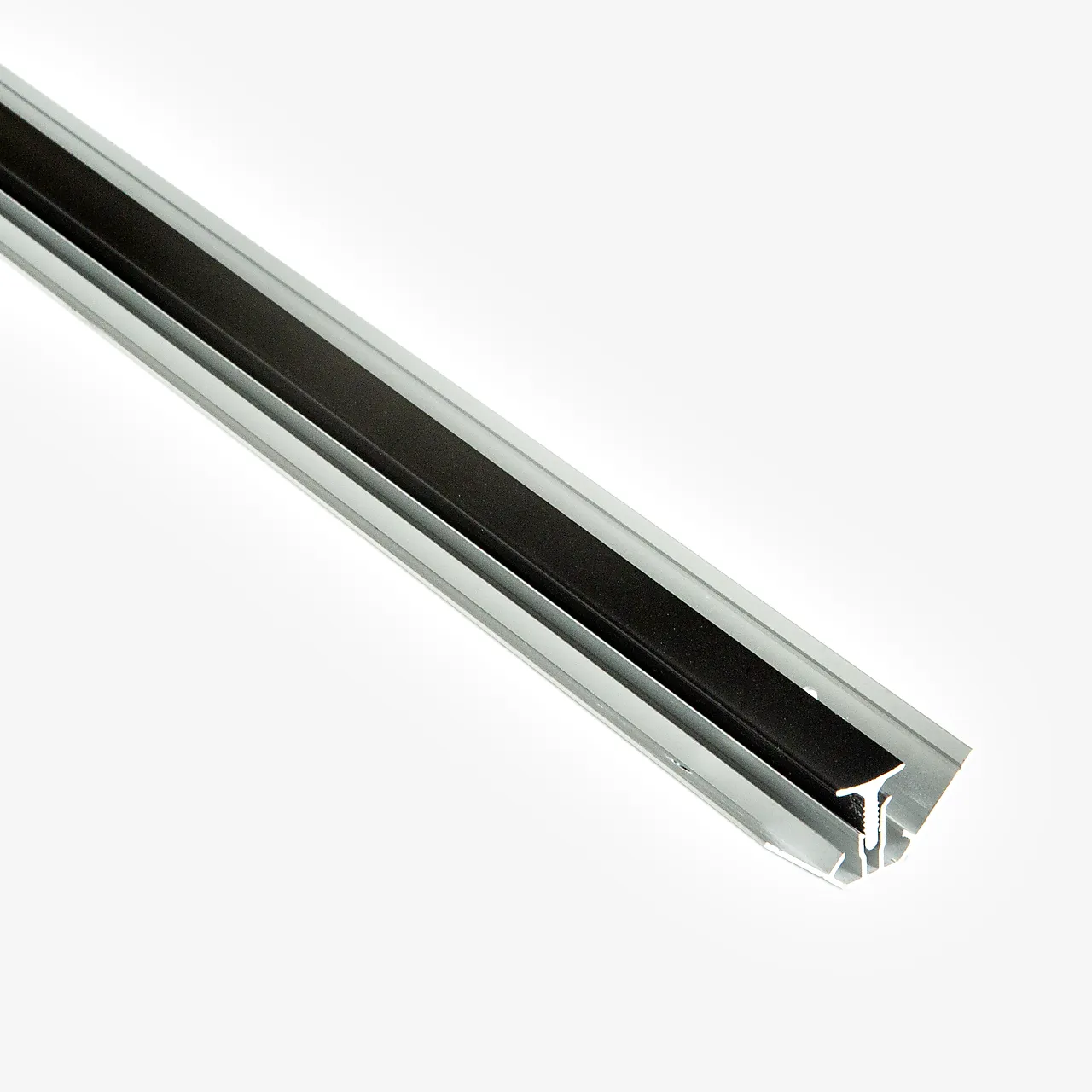 Hjørneprofil innvendig todelt sort 2400