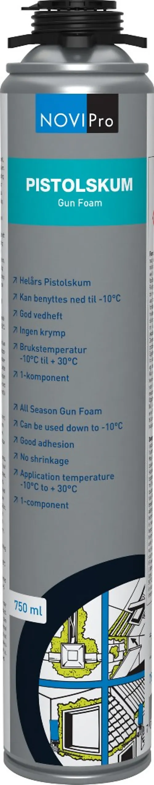 Fugeskum for pistol 750 ml