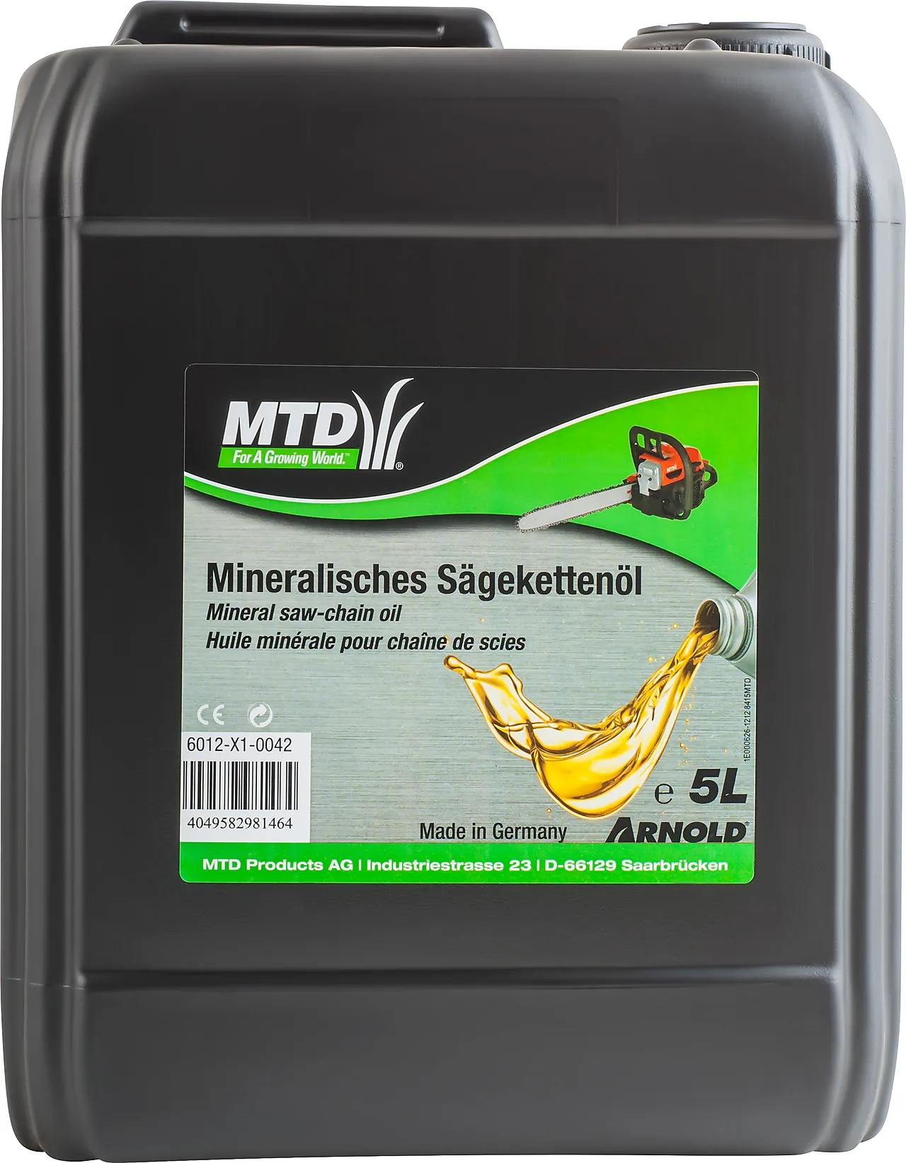 Mineralsk tung kjedeolje, 5,0 L