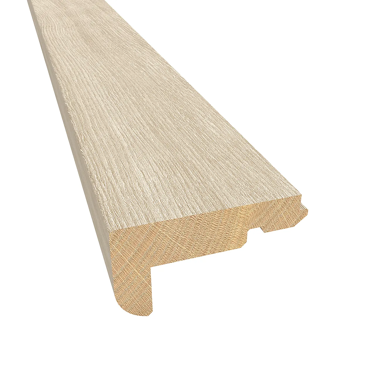 Kahrs 15mm Massiv trappenese Eik Nou Blonde 57x35mm, 183 cm null - null - 2 - Miniatyr