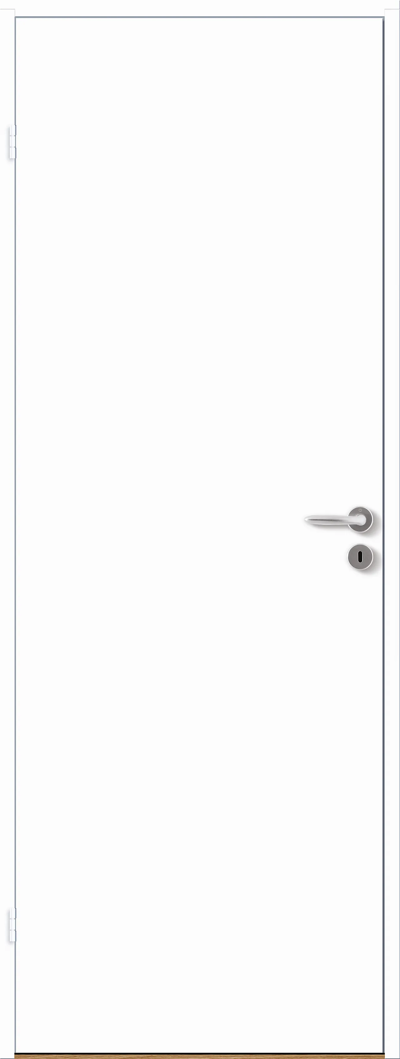 Innerdør Sletten Kompakt klassisk hvit 70x190 cm