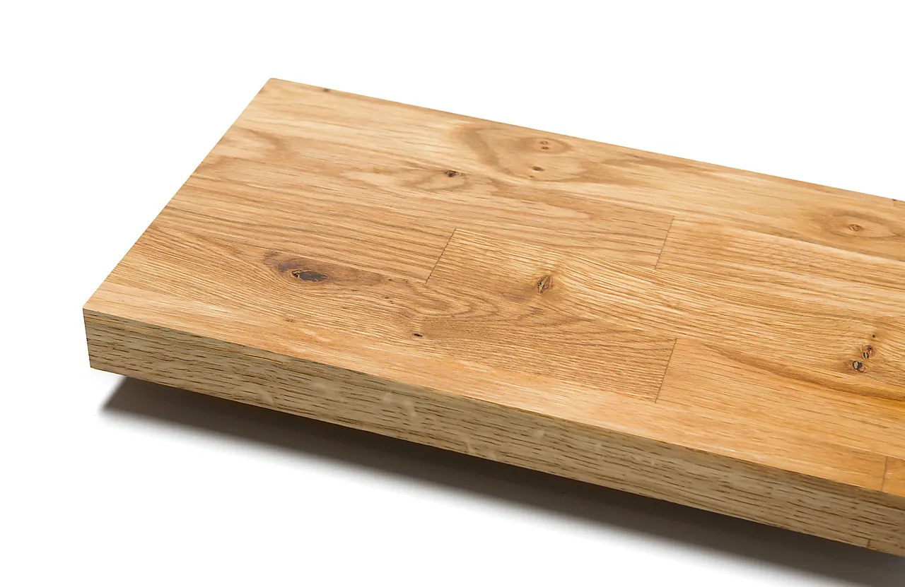 Fibo benkeplate heltre eik B/C rettkant