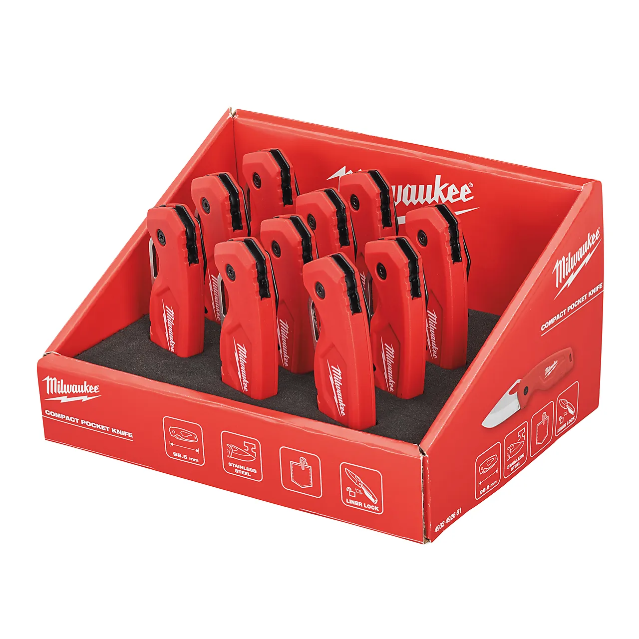 Foldekniv fast blad display milwaukee Foldekniv fast blad display milwaukee